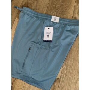 Penguin Sport Men's Performance Shorts Stretch Drawstring‎ Smoke Blue Medium